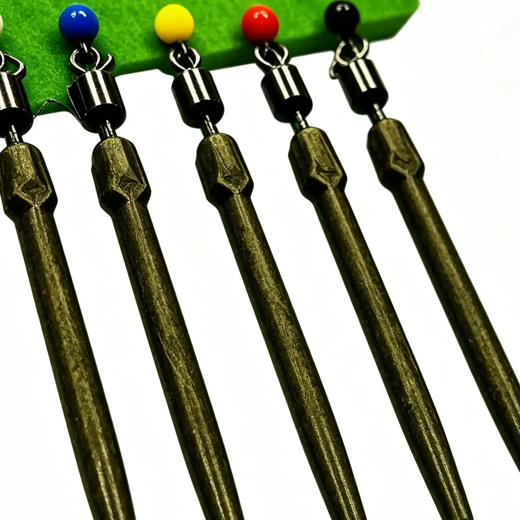5-Pack Pre-Tied Carp Fishing Rig Set – Snag-Resistant Hooks Fishing Rig Set PLUSH