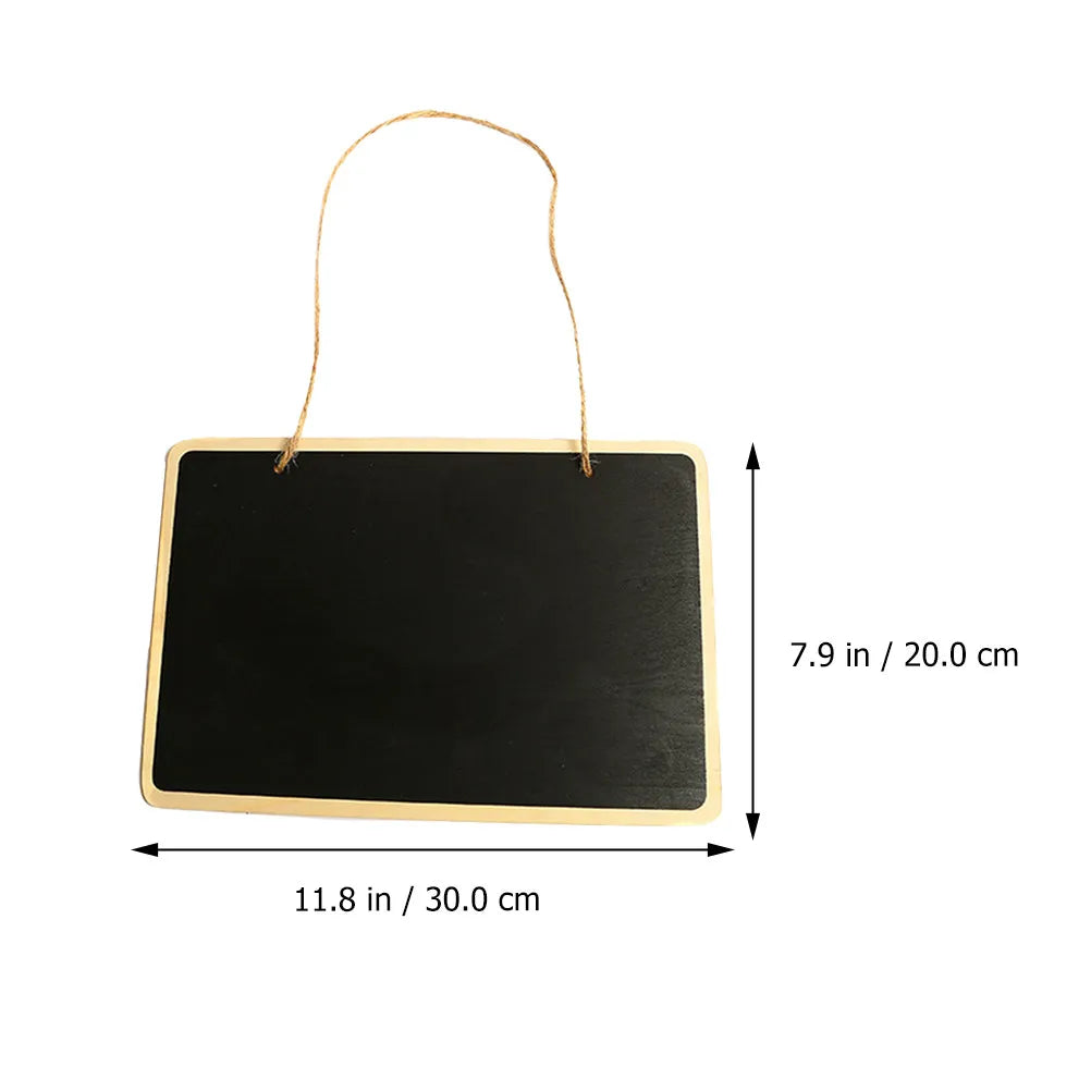 Mini Wooden Chalkboard Signs Set of 2 – Rustic Blackboard Decor Chalkboard Sign PLUSH