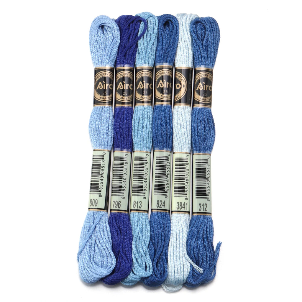 6 Skeins Polyester Embroidery Floss for Cross Stitch & DIY