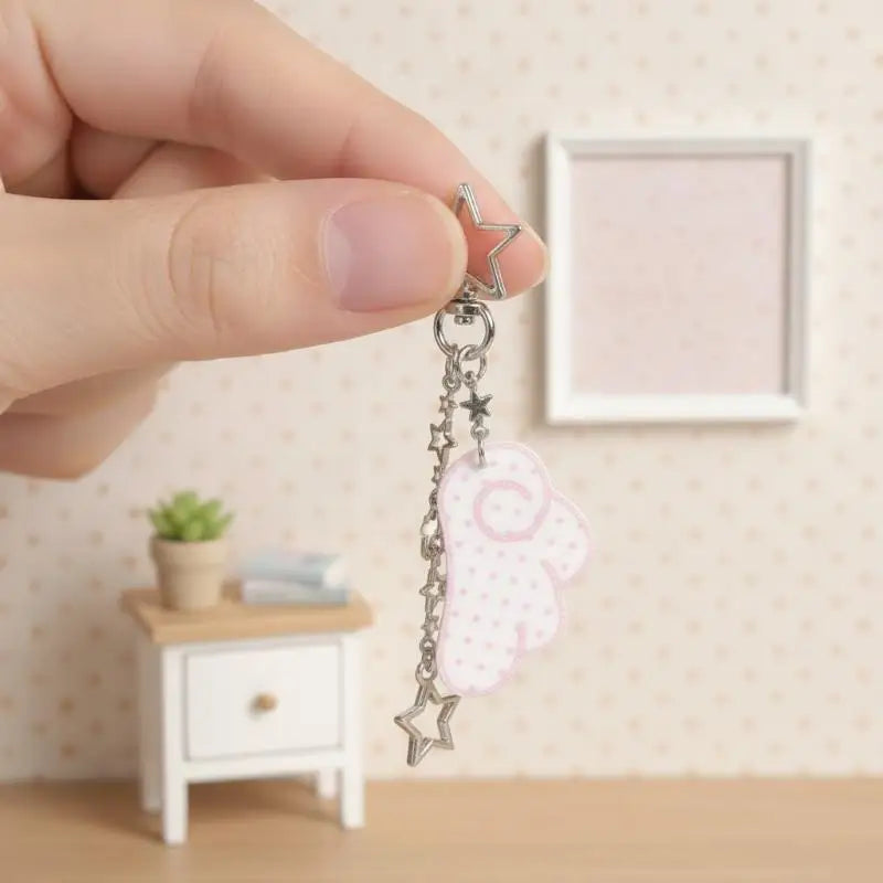 Y2K Star & Wings Keychain | Angel Bag Charm & Fairycore Pendant Bag Charm Keychain PLUSH
