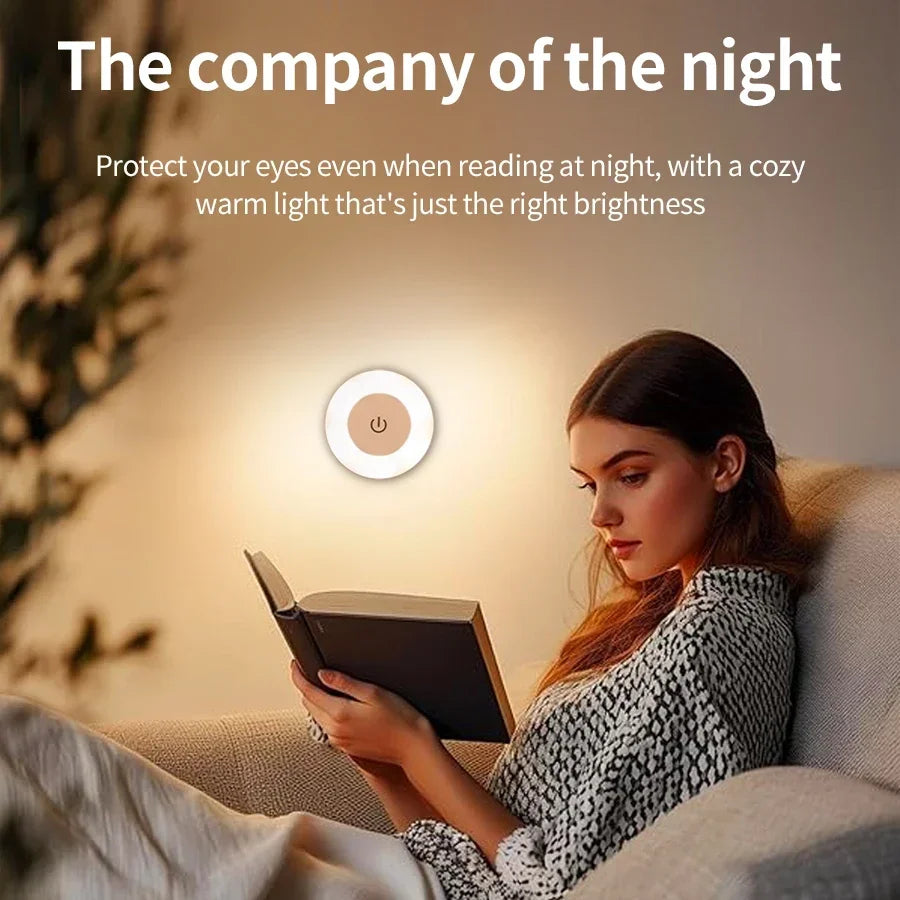 Rechargeable LED Night Light Touch Dimmable Magnetic Wall Lamp LED Night Light PLUSH