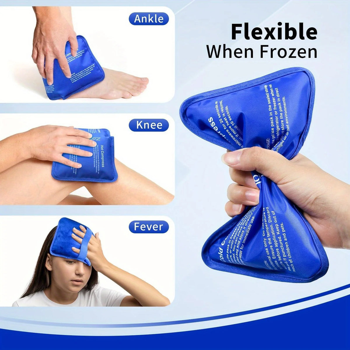 Large Reusable Hot Cold Gel Ice Pack – Shoulder Knee Back Hot Cold Gel Pack PLUSH