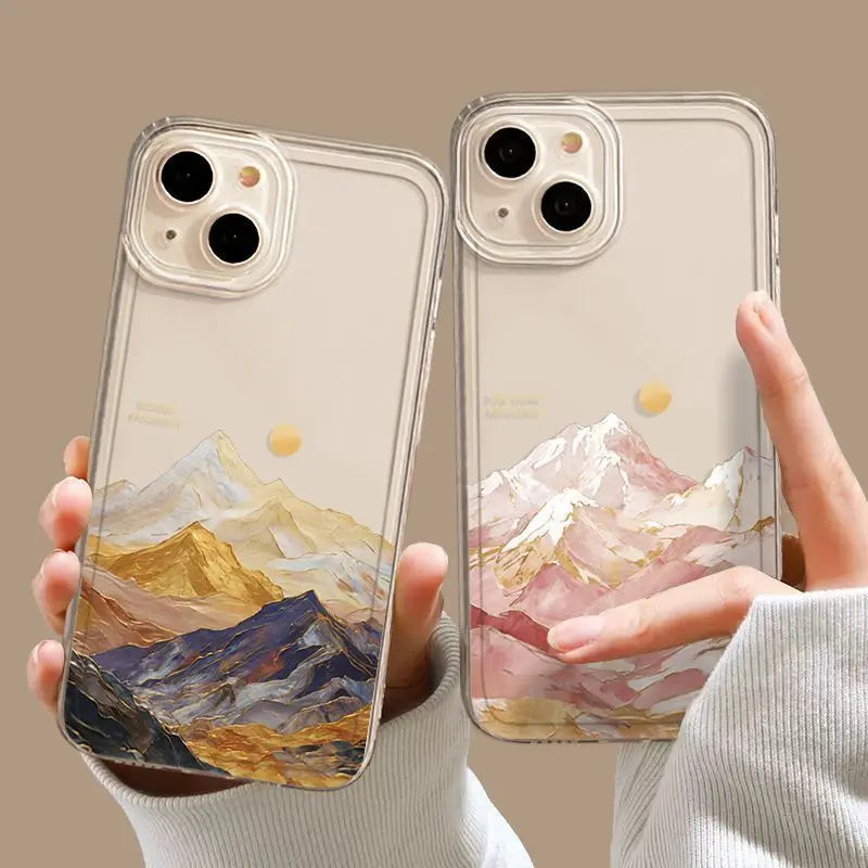 Annapurna II Sunrise iPhone Case – Silicone Cover All Models Silicone Phone Case PLUSH