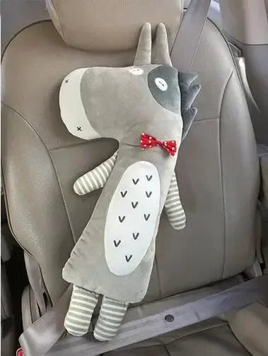 Kids Cartoon Seatbelt Pillow – Neck & Shoulder Pad Cover Kids Seatbelt Pillow PLUSH donkey