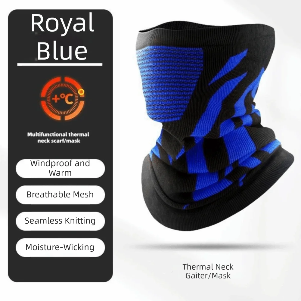 Windproof Thermal Balaclava Cycling Mask & Neck Warmer Balaclava Cycling Mask PLUSH RoyalBlue