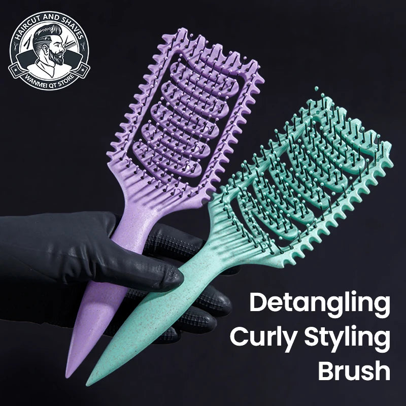 Hollow Out Anti-Static Hair Comb for Curly & Wet/Dry Hair Hair Styling Comb PLUSH