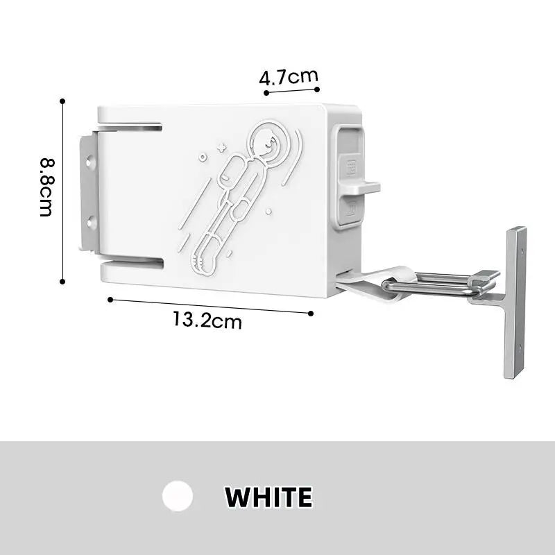 Retractable Clothesline Indoor Outdoor – Punch-Free Drying Rack Retractable Clothesline PLUSH Astronaut white