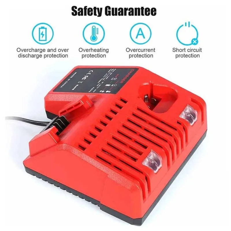 ZWINCKY Milwaukee 12V 14.4V 18V Li-ion Battery Charger Battery Charger PLUSH