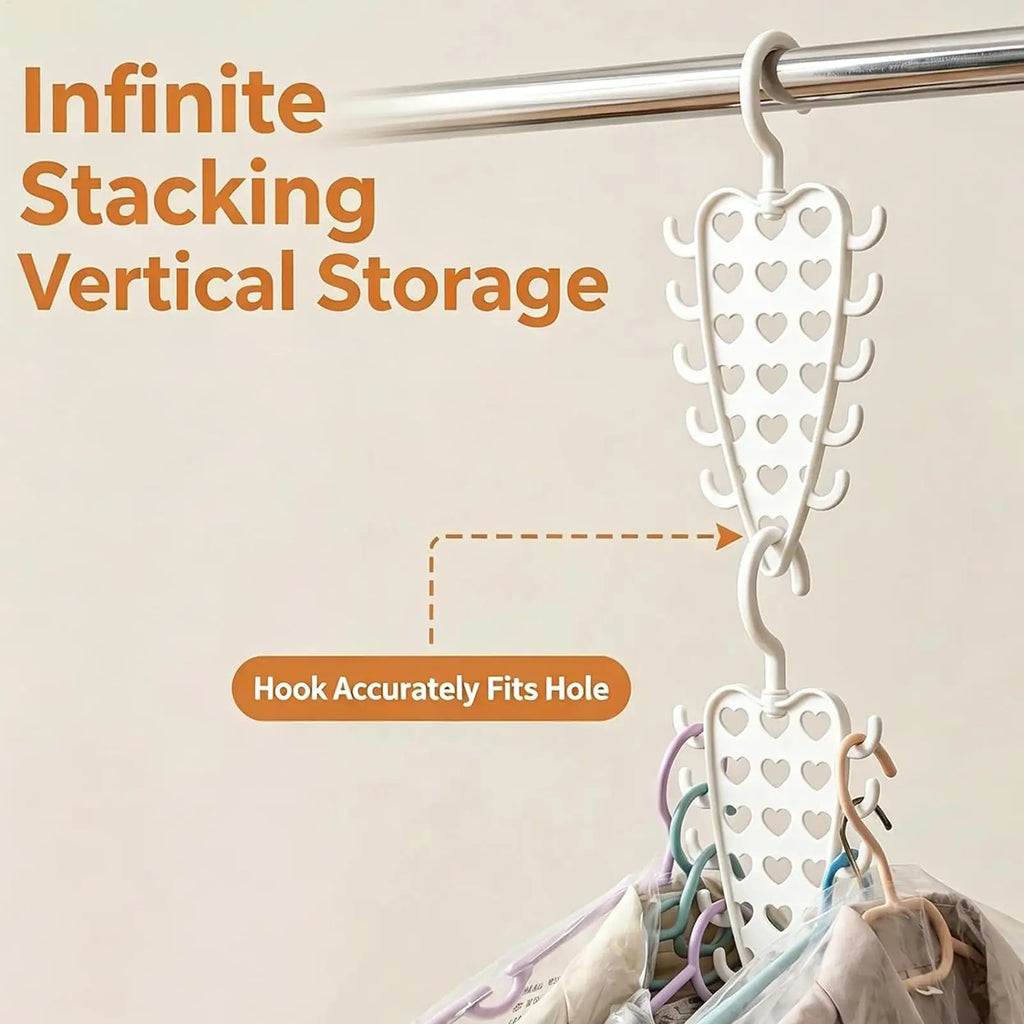 V-Shape 12-Hook Space Saving Closet Organizer Hanger Closet Organizer Hanger PLUSH