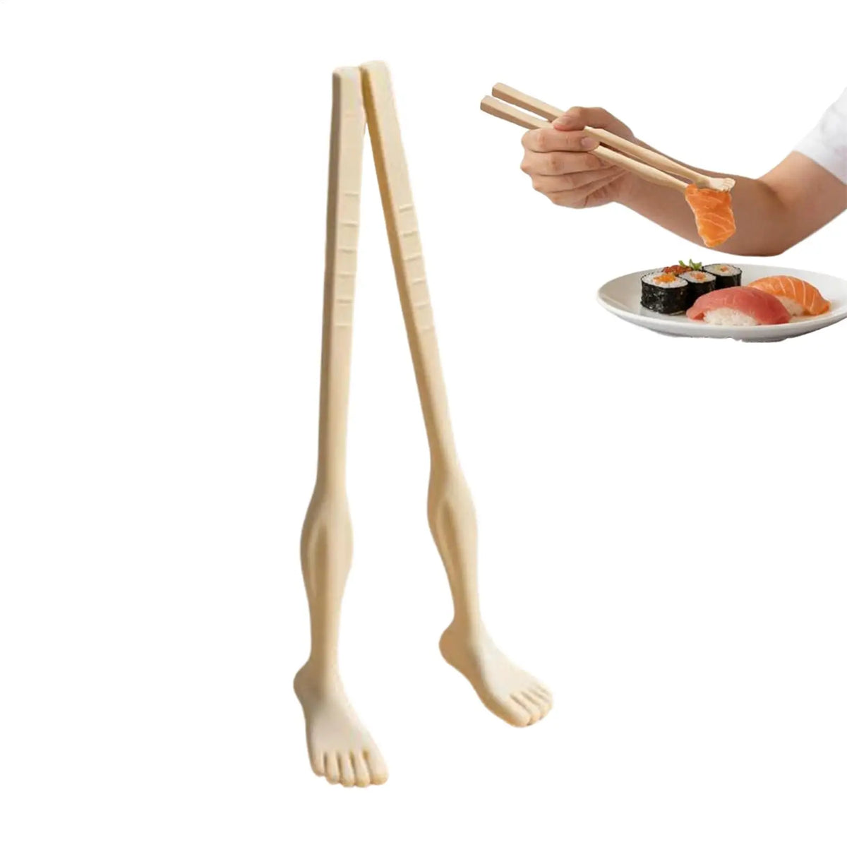 Foot-Shaped Funny Reusable Chopsticks | Novelty Kitchen Gift Novelty Chopsticks PLUSH