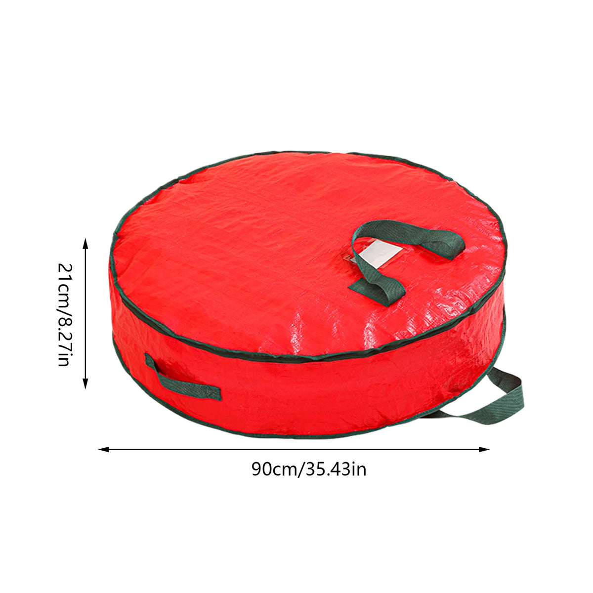 Christmas Wreath Storage Bag | Clear Window & Thickened Fabric Wreath Storage Bag PLUSH 36inch 1PC