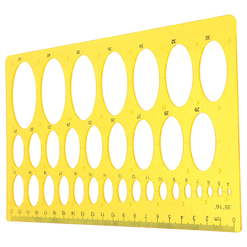 Ellipse Drawing Template Clear Plastic Drafting Ruler Drafting Template Ruler PLUSH Default Title