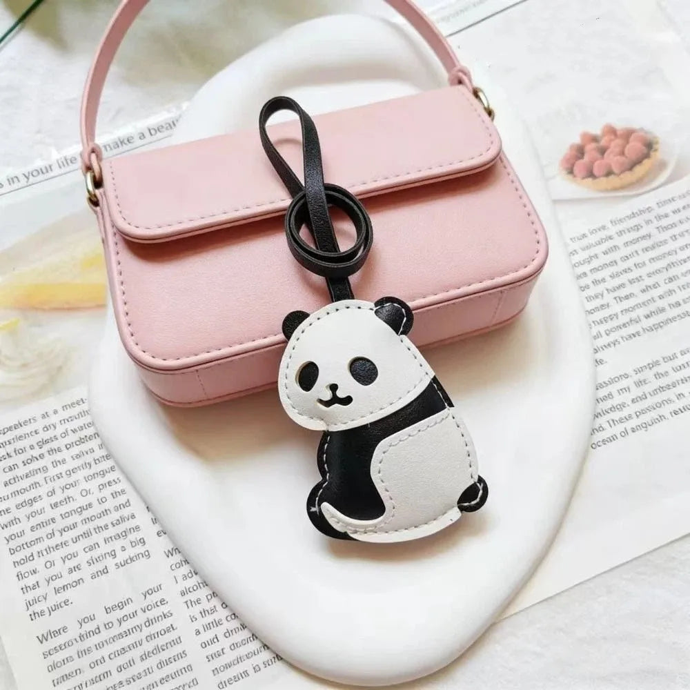 Panda PU Leather Keychain Bag Charm Pendant | Trendy Gift Keychain Bag Charm PLUSH