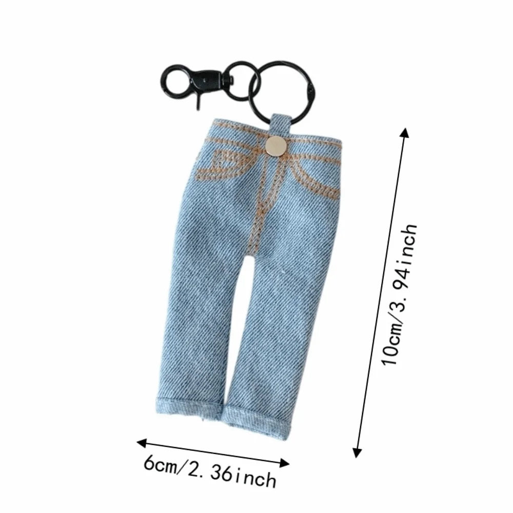 Mini Denim Pen Holder Keychain | Pencil Loop Keyring Pendant Pen Holder Keychain PLUSH