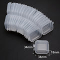 20pcs Mini Transparent Plastic Jewelry Storage Boxes 3.4cm Jewelry Storage Box PLUSH 3.4cm 20pcs