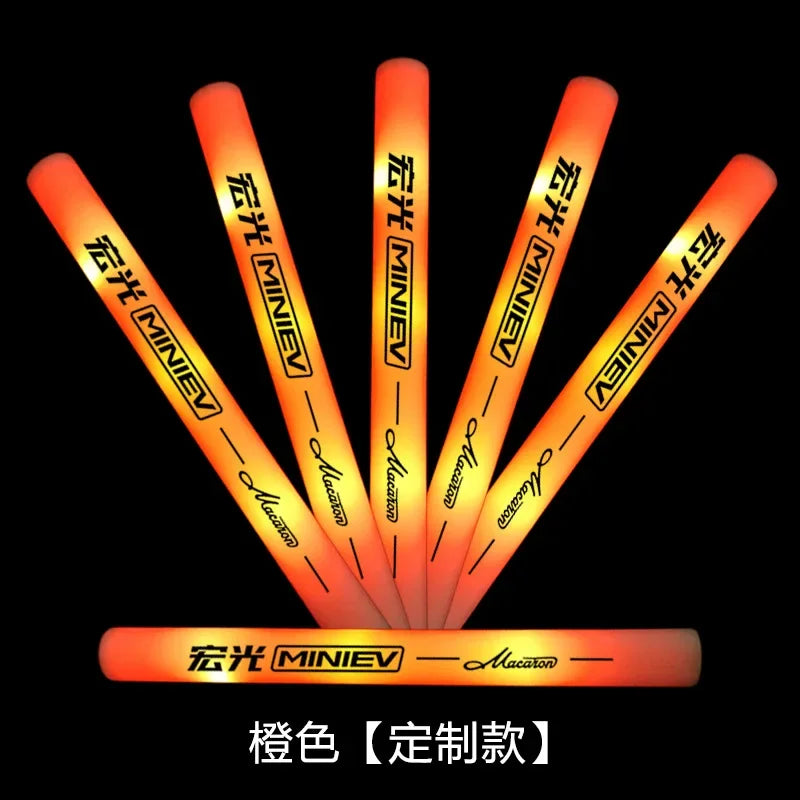 Colorful LED Glow Wands Flash Sticks for Parties & Events Party Glow Wand PLUSH Orange 1PC