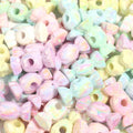 10pcs Candy Acrylic Big Hole Spacer Beads – DIY Jewelry Acrylic Spacer Beads PLUSH mix color 29x12mm hole 4.9mm