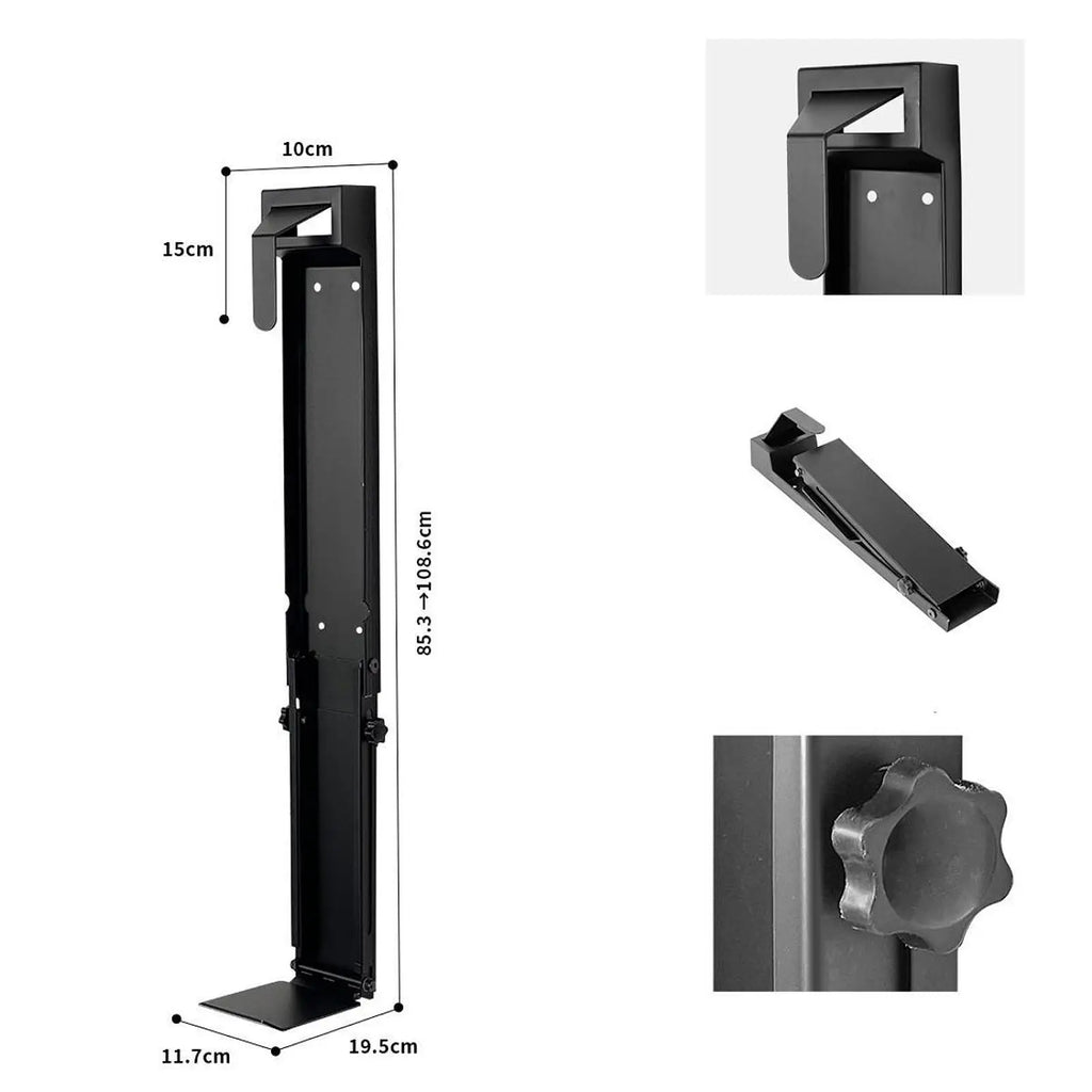 Wall Mounted Golf Bag Storage Rack – Foldable Metal Organizer Golf Bag Rack PLUSH