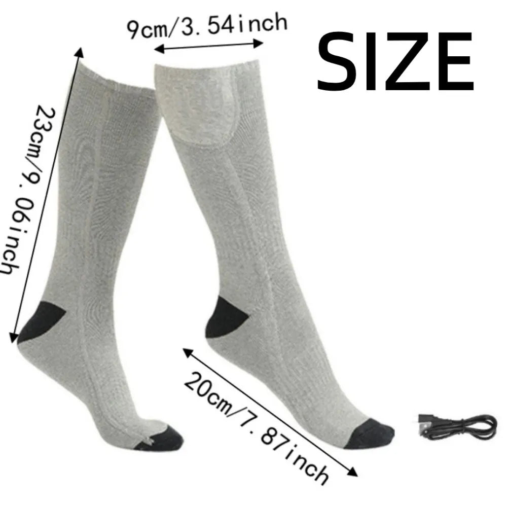 Electric Heated Socks – Adjustable Warmth, USB & Battery Powered Electric Heated Socks PLUSH