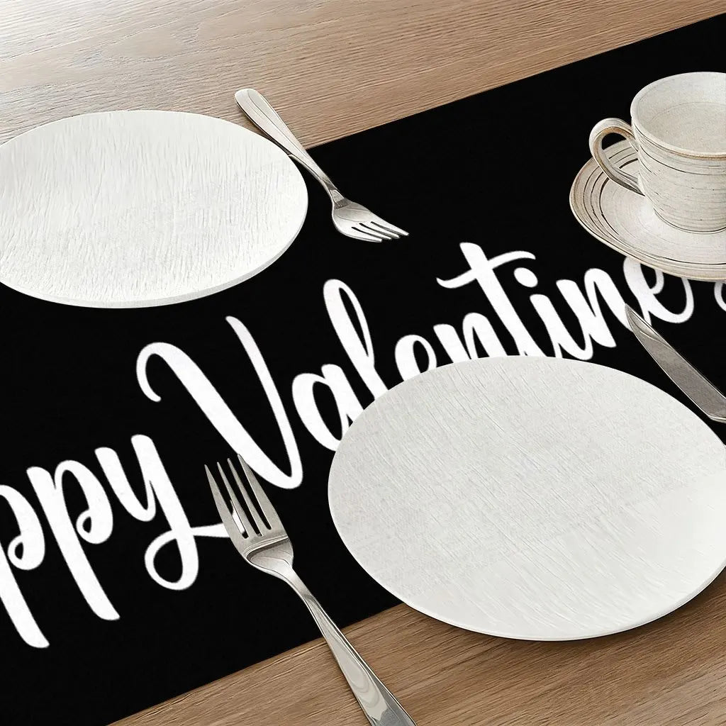Valentine's Day Table Runner – Polyester Home Décor Fabric Table Runner PLUSH