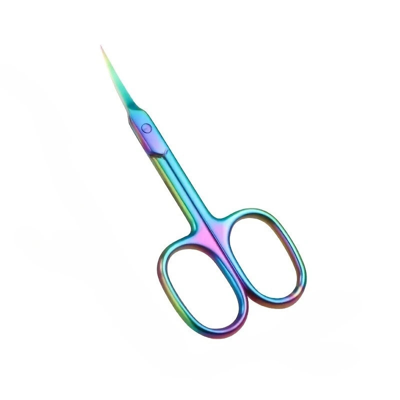 Gradient Pink Curved Stainless Steel Cuticle Scissors | Ouriner Cuticle Scissors PLUSH Colorful