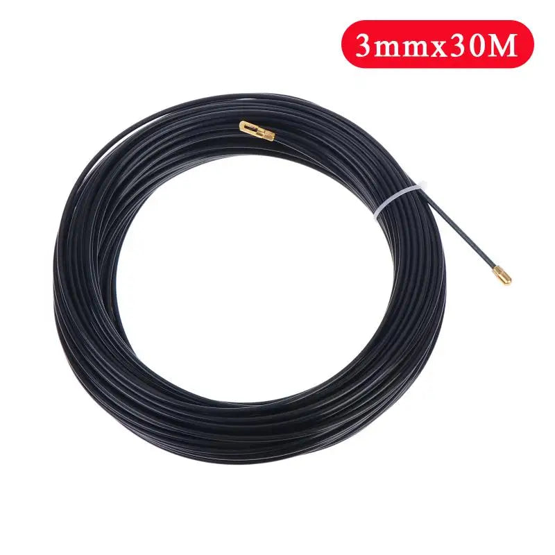 Nylon Cable Puller Spring Tape 5–30M | Flexible Wire Lead Tool Cable Puller Fish Tape PLUSH 3mmx30M