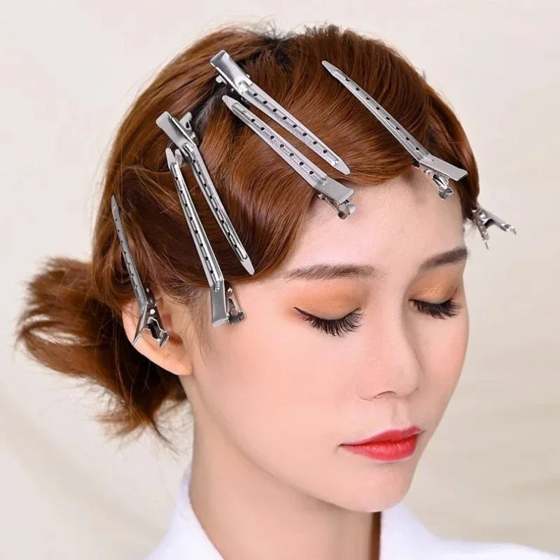 15pcs Metal Hair Sectioning Clips – Salon Styling Clamps Hair Sectioning Clips PLUSH
