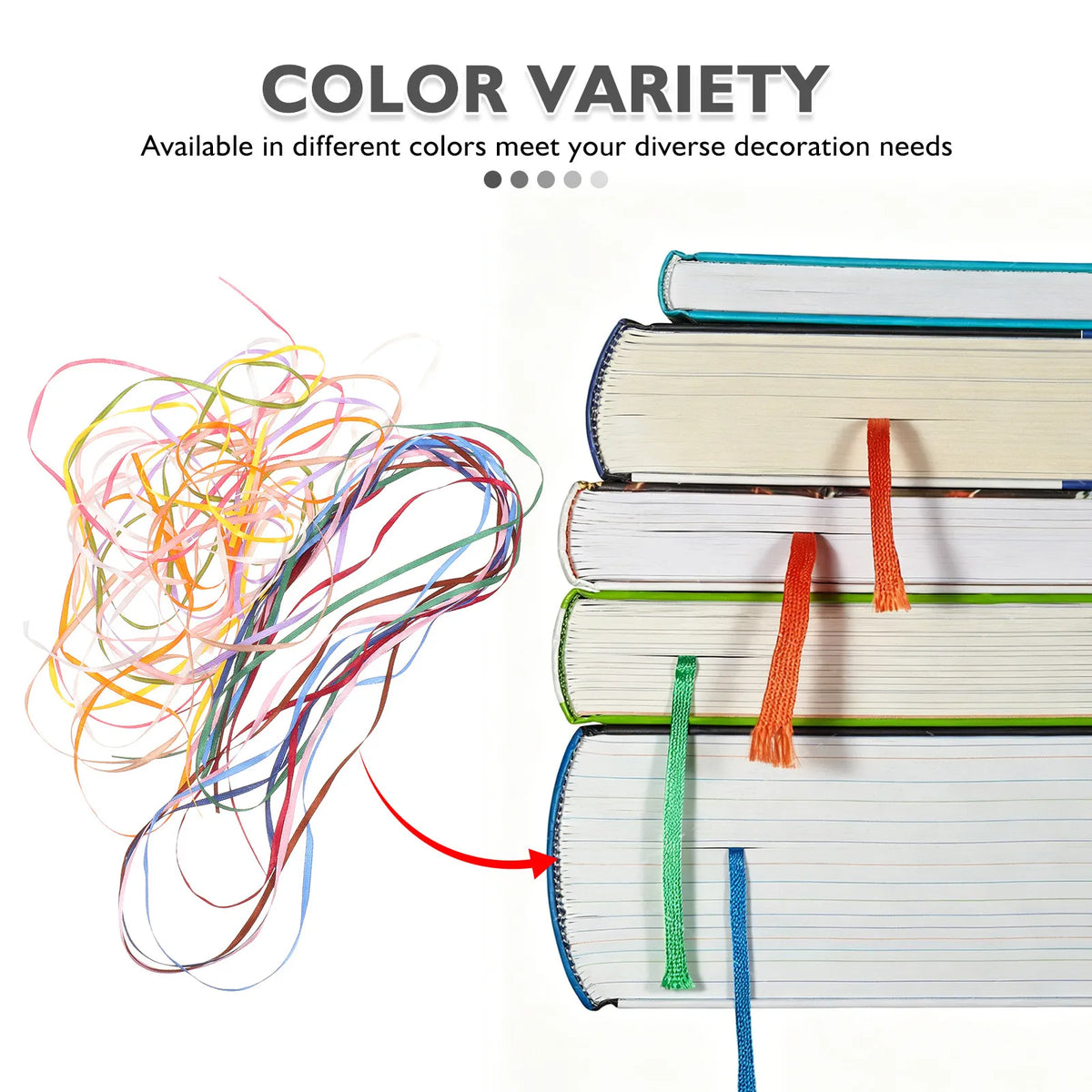 15pcs Bookmark Tassel Ropes DIY Page Marker Strips for Journals Bookmark Tassel Strips PLUSH