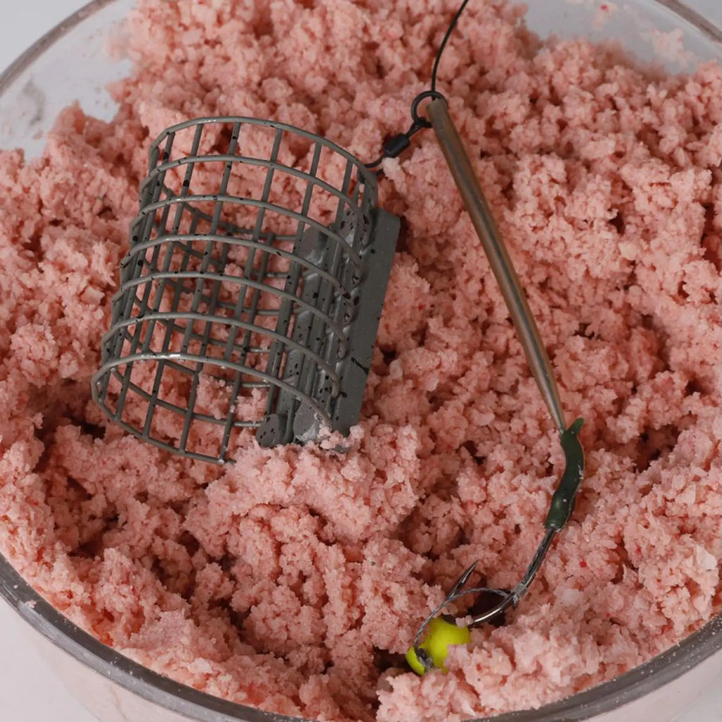 Carp Fishing Method Feeder 40g Steel Wire Mesh Cage Bait Fishing Feeder Cage PLUSH
