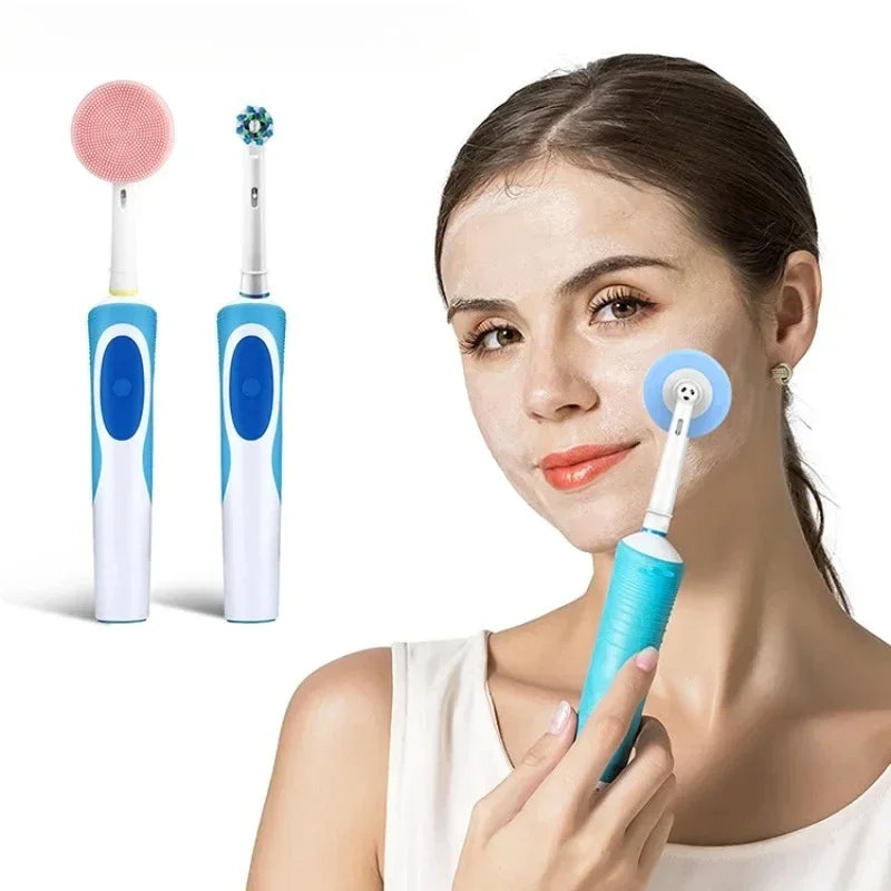 Silicone Facial Cleansing Brush Head for Oral-B Electric Toothbrush Facial Cleansing Brush PLUSH