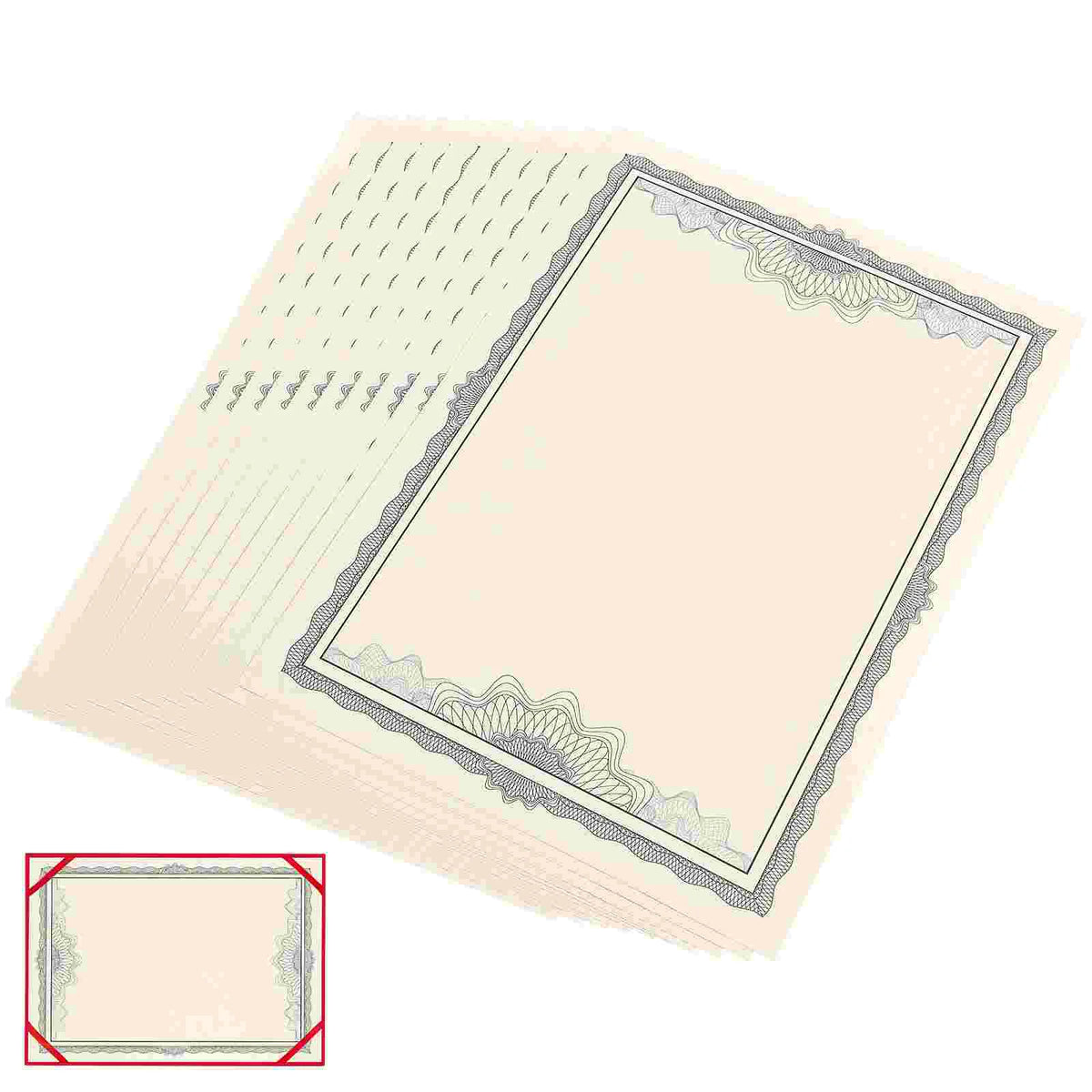 10pcs Blank Printable A4 Certificate Paper – Diploma & Award Certificate Paper PLUSH