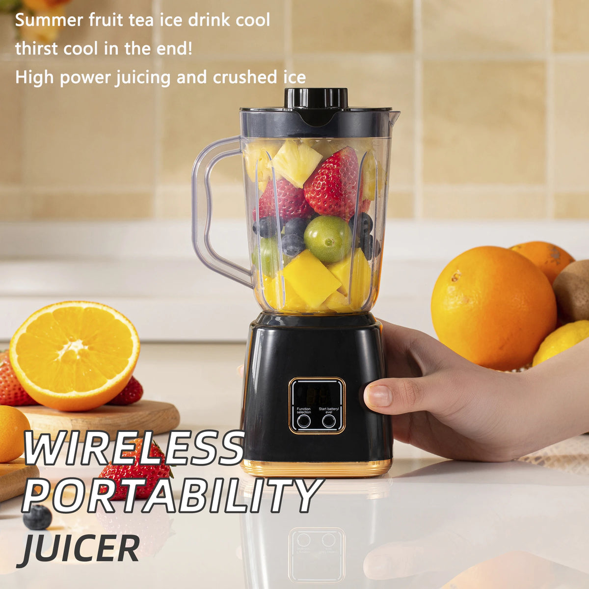 Small Household Fruit Juicer – Smoothies & Milkshakes Blender Fruit Juicer Blender PLUSH