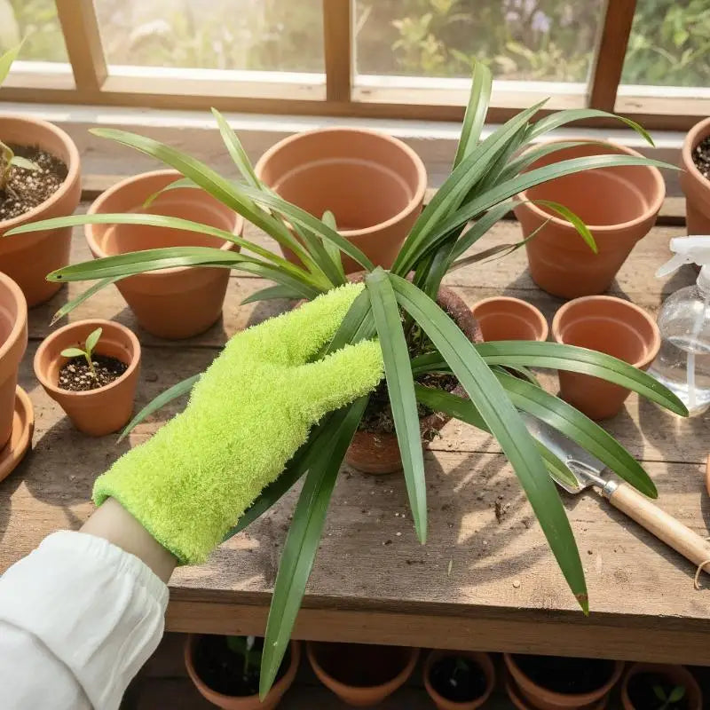Microfiber Dusting Gloves – Stretchable Lint-Free Cleaning Mitts Microfiber Cleaning Gloves PLUSH