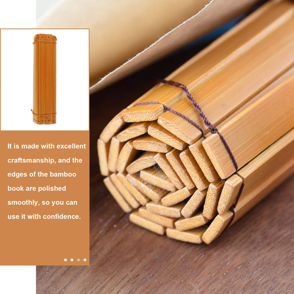 Unfinished Bamboo Book DIY Blank Sheet – Calligraphy & Decor DIY Bamboo Craft Book PLUSH Default Title