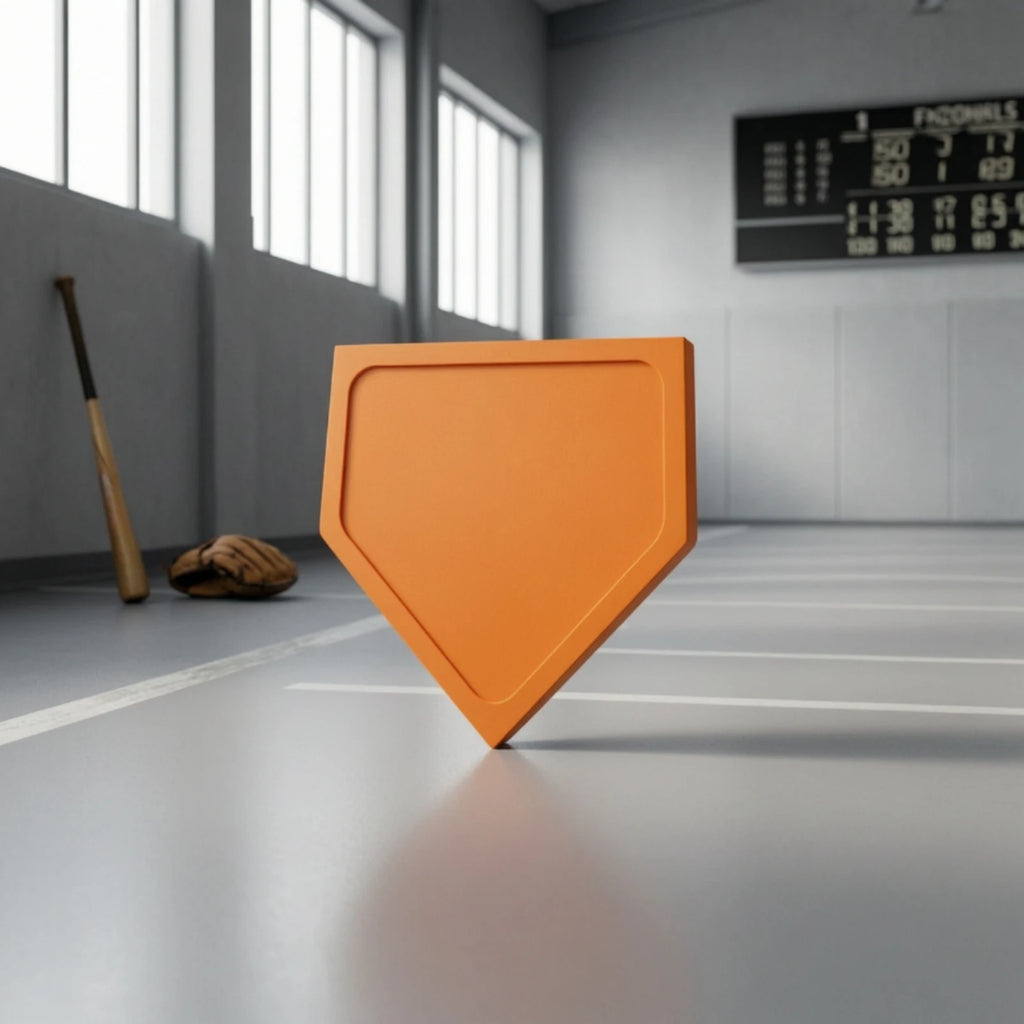 Heavy-Duty Rubber Baseball Softball Throw Down Base Plate Baseball Base Plate PLUSH