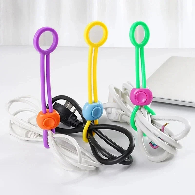 3-Pack Silicone Food Bag Sealing Clips | Adjustable Kitchen Straps Food Bag Sealing Clips PLUSH