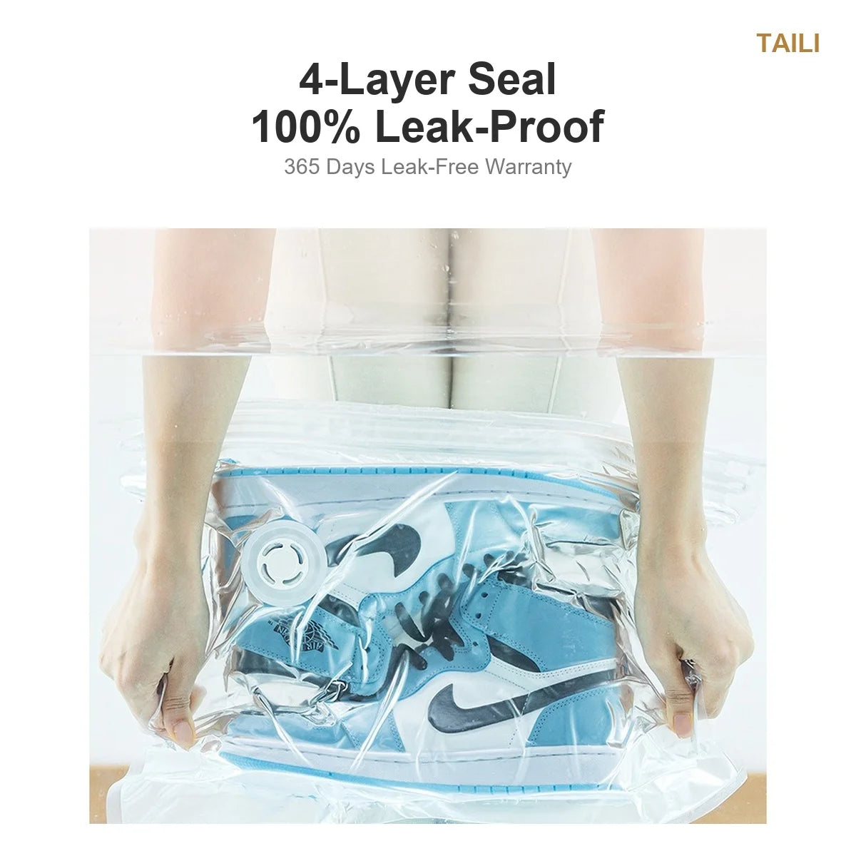TAILI Vacuum Storage Bags for Shoes & Handbags | Space Saver Vacuum Storage Bags PLUSH