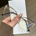 Rhinestone Blue Light Blocking Glasses – Square Frame Unisex Blue Light Glasses PLUSH Black Gold