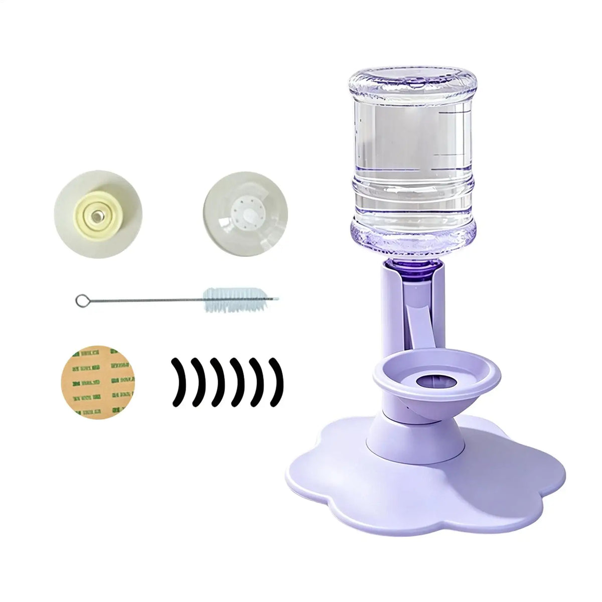 Gravity Pet Water Dispenser Stand for Cats & Small Dogs Pet Water Dispenser PLUSH
