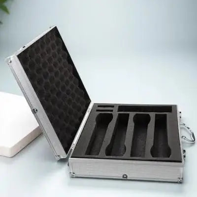 Heavy Duty Microphone Hard Case with Foam – Travel Mic Organizer Microphone Hard Case PLUSH