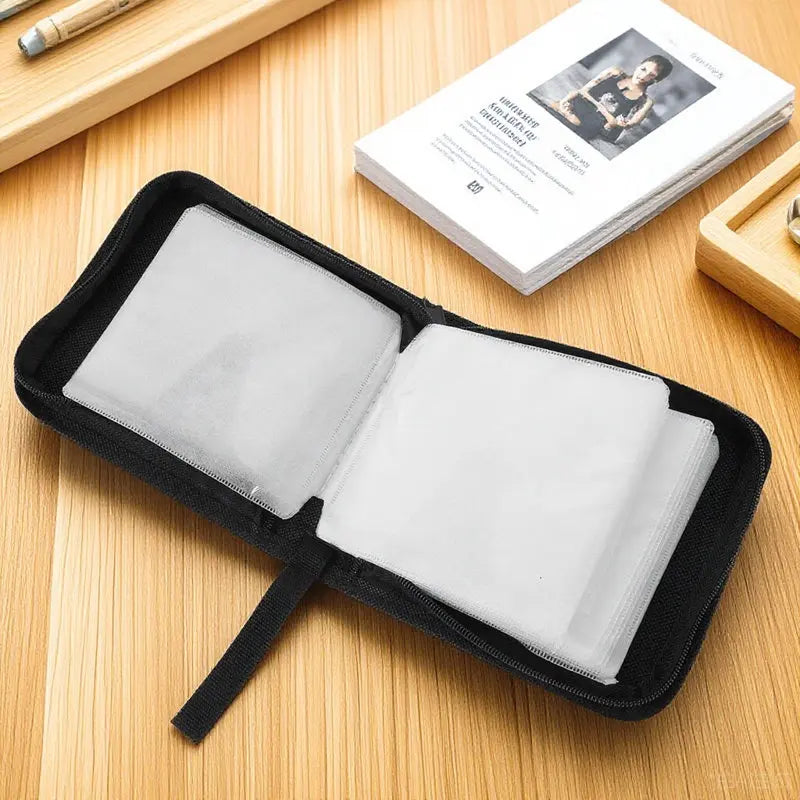 Foxnovo 40-Pocket CD DVD Organizer Bag | Zipper Disc Case CD DVD Organizer Bag PLUSH Default Title