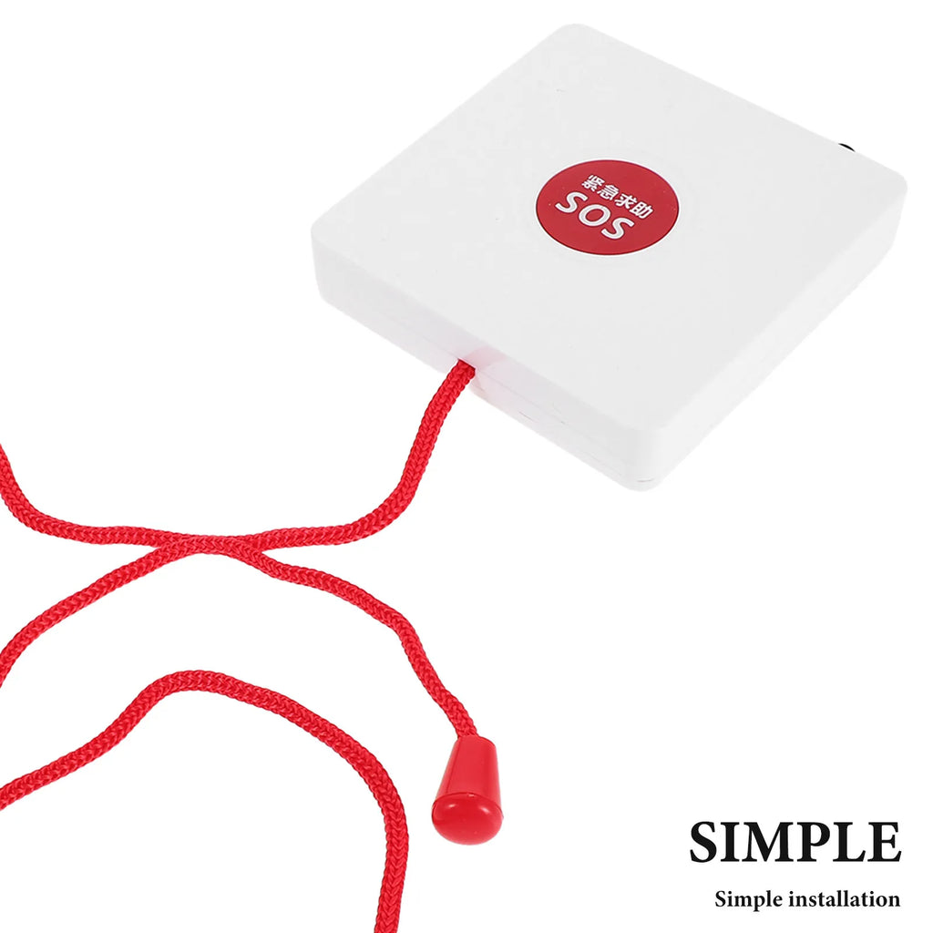 Wireless SOS Pull Cord Alert Button for Seniors & Elderly Wireless Safety Alert PLUSH