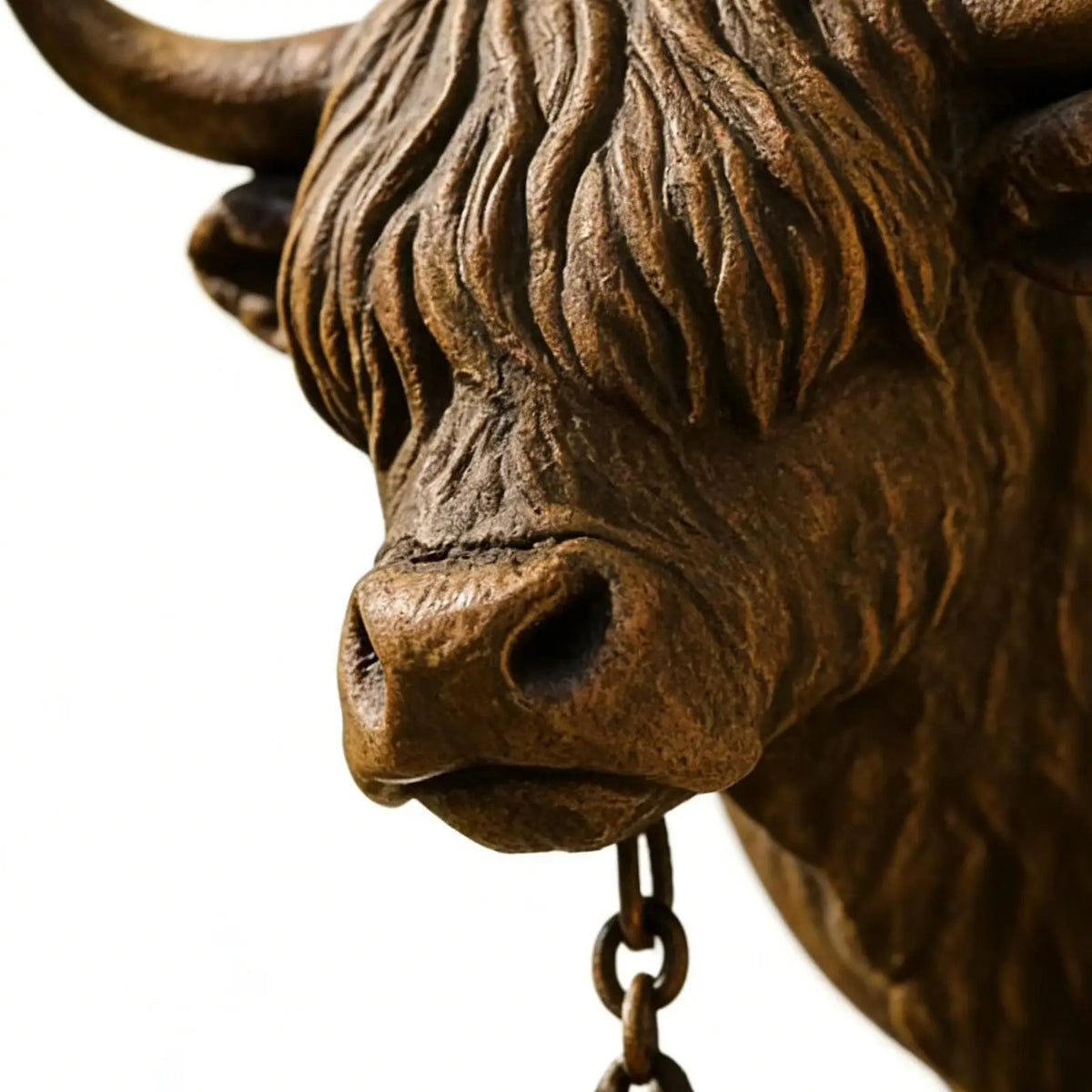 Rustic Cow Welcome Bell Wall Mount Manual Doorbell Decor Decorative Doorbell PLUSH