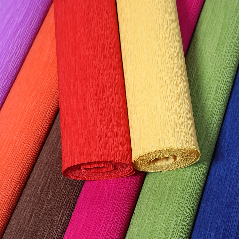 Wrinkled Paper Ribbon Roll 2.5m – DIY Gift & Party Décor Paper Craft Ribbon PLUSH