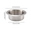 Stainless Steel Recessed Cup Holder Insert – Car Boat Truck Recessed Cup Holder PLUSH S Silver