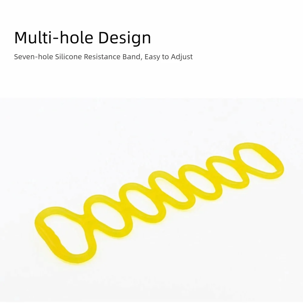 7-Hole Silicone Stretch Resistance Band – Portable Fitness Resistance Band PLUSH