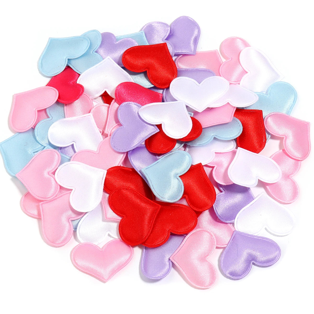 Satin Heart Petals Confetti 50-100pcs – Wedding & Party Decor Wedding Party Decor PLUSH mixed 25mm x 100pcs