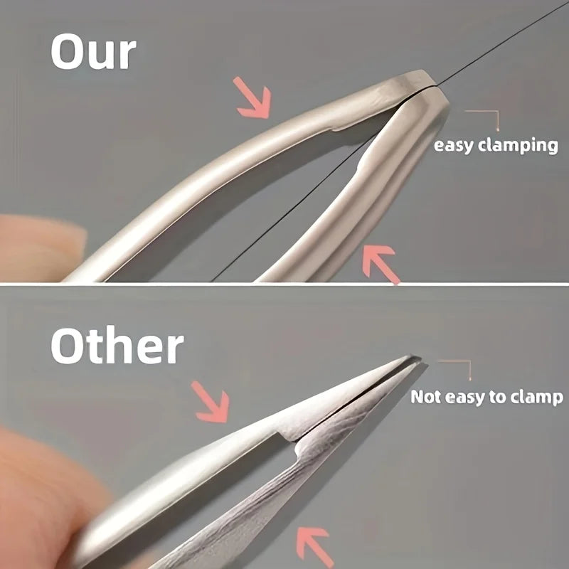 Ouriner Round Tip Tweezers – Eyebrow & Facial Hair Removal Eyebrow Tweezers PLUSH