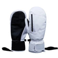Waterproof Ski Gloves Touchscreen Thermal Winter Mittens Ski Mittens Gloves PLUSH White M