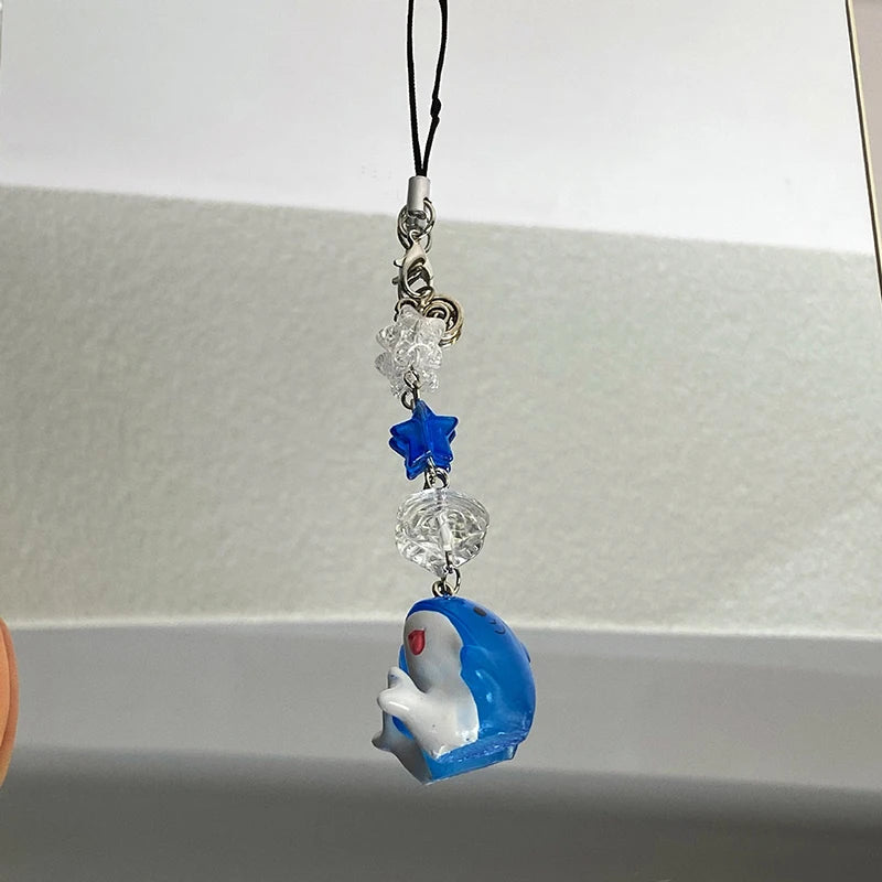 Y2K Cartoon Shark Phone Strap – Ocean Animal Lanyard Keychain Phone Strap Keychain PLUSH